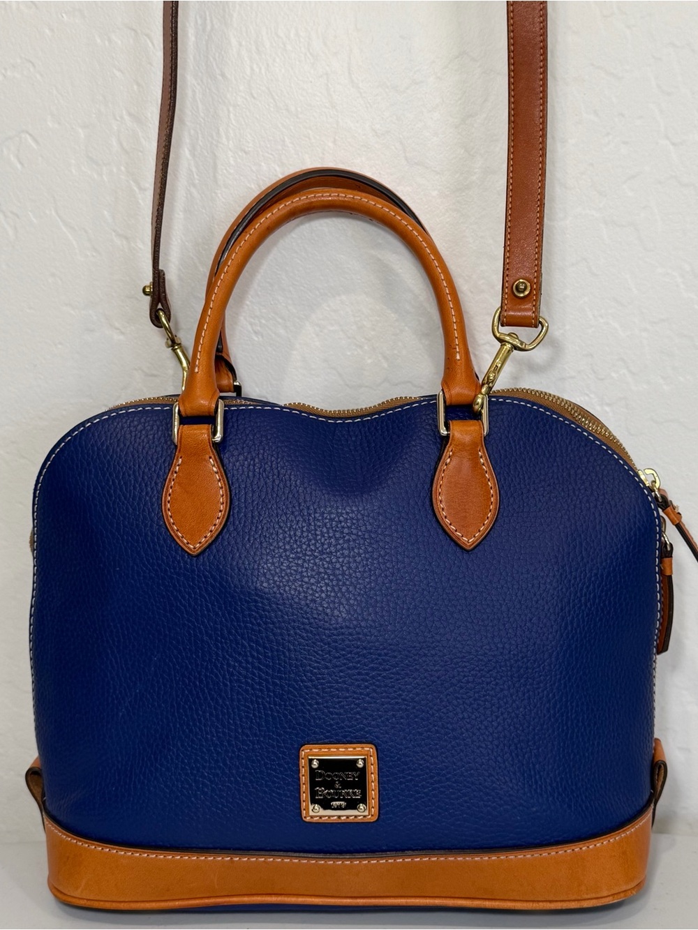 Dooney & Bourke Pebble Grain Zip Zip Satchel